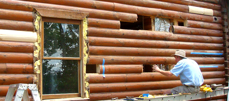 Log Home Repair Riverside, Alabama