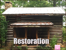 Historic Log Cabin Restoration  St Clair County, Alabama